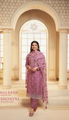 Shohini By Vinay Kuleesh Dola Silk Embroidery Designer Salwar Suits Wholesale Price In Surat
